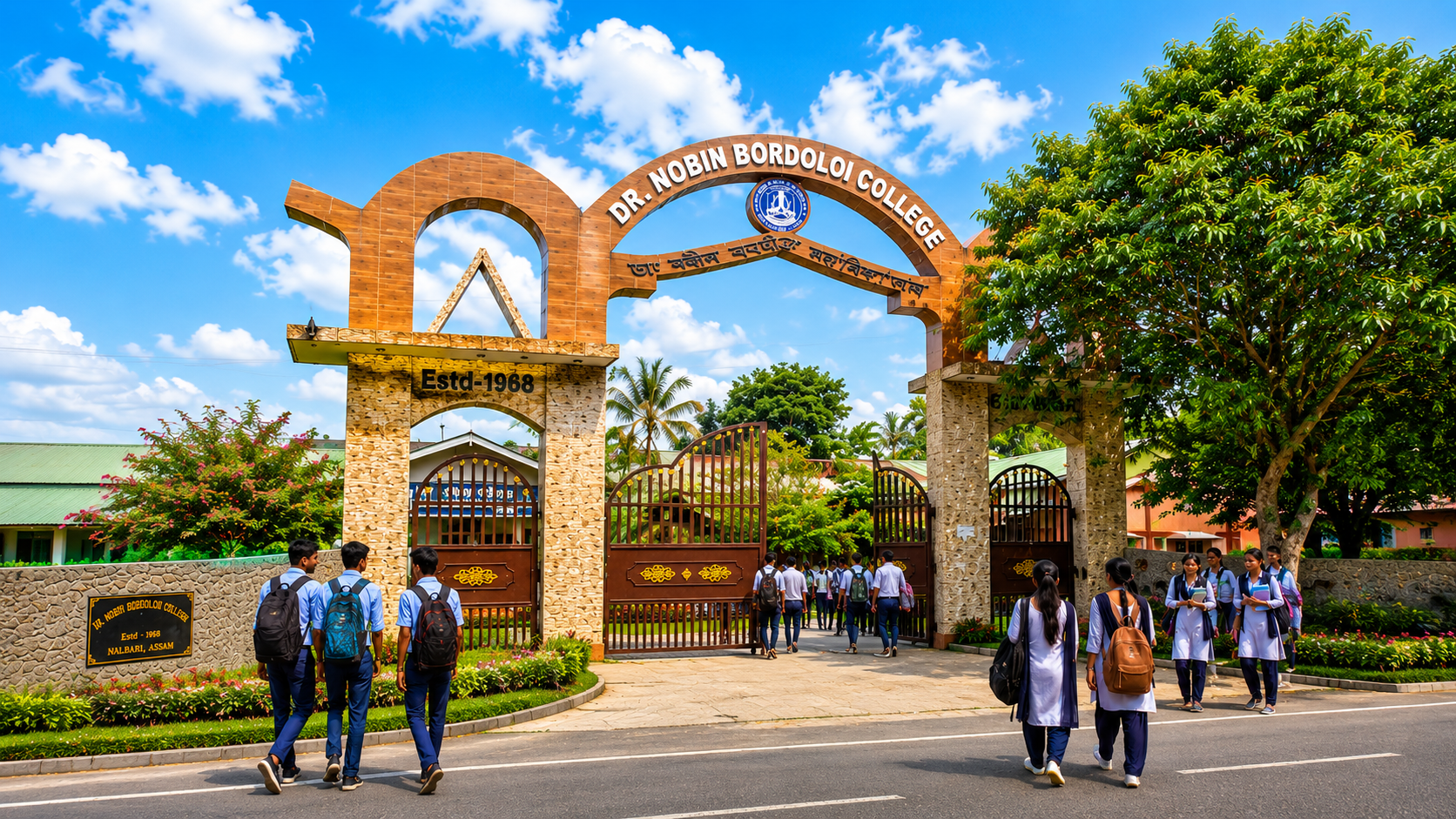 Dr. Nobin Bordoloi College main gate